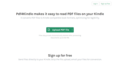 Desktop Screenshot of pdf4kindle.com