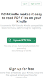 Mobile Screenshot of pdf4kindle.com