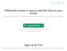 Tablet Screenshot of pdf4kindle.com